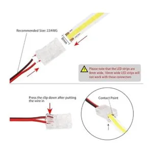 PAUTIX 8 conectores COB de 2 pines de 0.315 in para_2