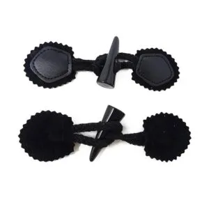 Honbay Juego de 5 cierres de cuero para coser con botón_5