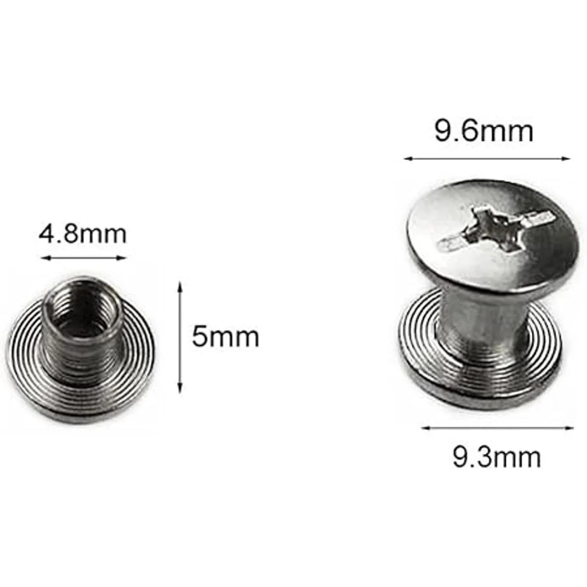 IDEALSV Remaches de cuero de acero inoxidable 304 100_3