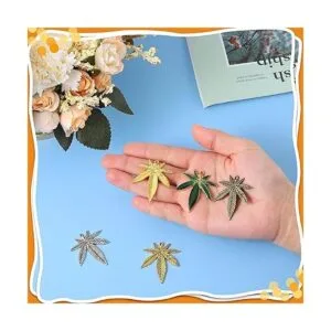 30 abalorios vintage de hojas de aleación tibetana de_6