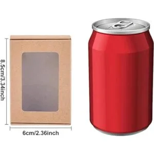 BENECREAT Paquete de 30 cajas rectangulares de papel kraft_5