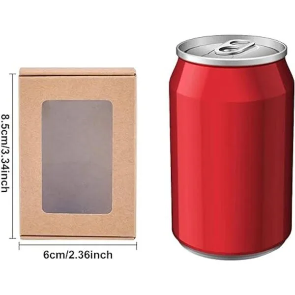 BENECREAT Paquete de 30 cajas rectangulares de papel kraft_5