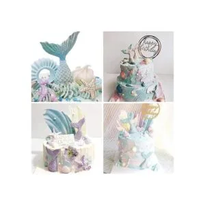 Elfkitwang Molde de silicona para fondant concha cola de_6