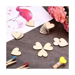 Corazones de madera de 2 pulgadas para manualidades 100_6