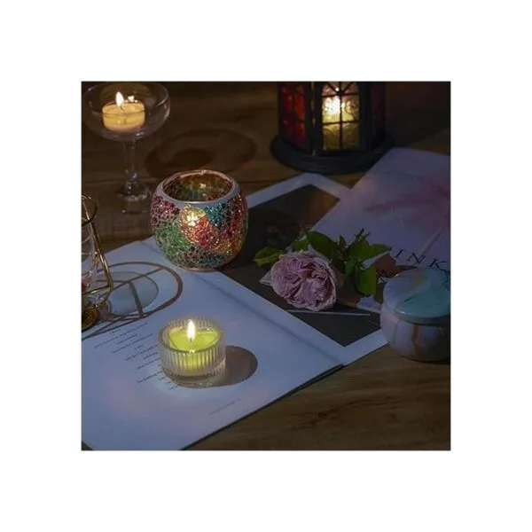CandMak Vasos de vela para velas de té 50 unidades de_5