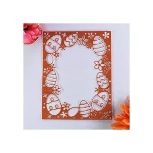 Kwan Crafts Huevo Flores Marco Feliz Pascua Decoración_3