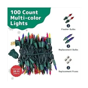 Prextex Juego de 100 luces de Navidad multicolor de_2