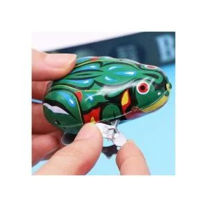 HYSTYLE 6 piezas de reloj de primavera rana juguete de_4