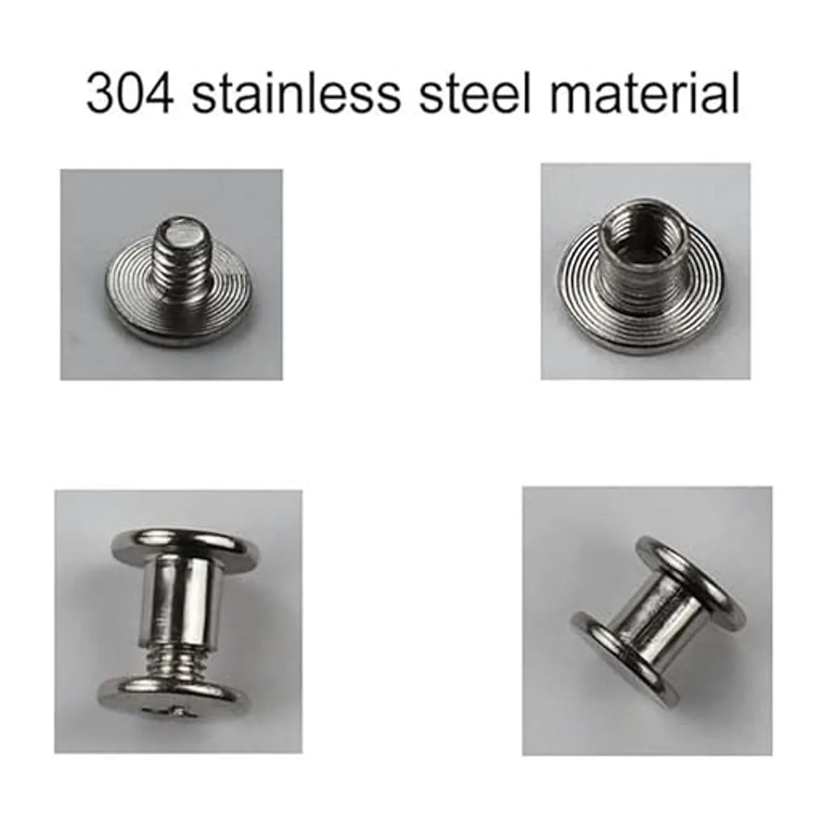 IDEALSV Remaches de cuero de acero inoxidable 304 100_2