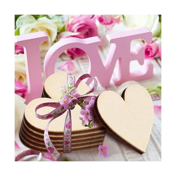 Corazones de madera de 2 pulgadas para manualidades 100_7