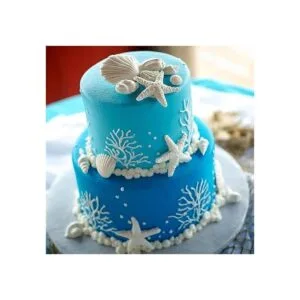 Elfkitwang Molde de silicona para fondant concha cola de_5