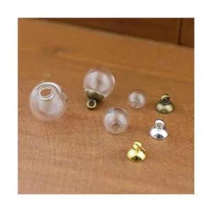 Botellas de cristal transparente vacías de 0.551 in con_4