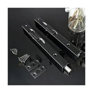 Cionyce 2 pernos de puerta empotrados 8 pulgadas de acero_7