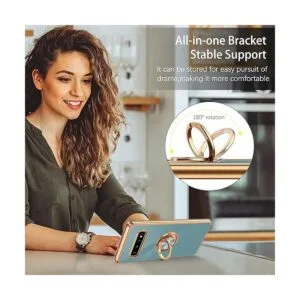 DUEDUE Funda para Samsung Galaxy S10 Plus con soporte para_4