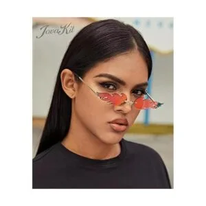 JOVAKIT Lentes de sol de llama fuego para mujeres y_4