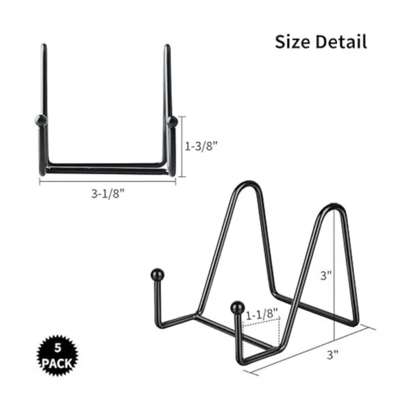 Paquete de 5 soportes de exhibición para placas de 3_2