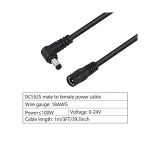GINTOOYUN Paquete de 2 cables de extensión de alimentación_3