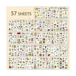 Kit de suministros de diario vintage de 537 piezas con_3