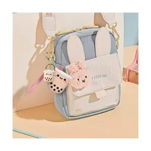 Linda funda para Airpods con llavero silicona femenina_4