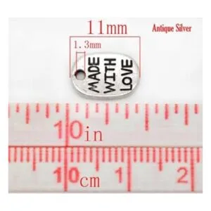 JGFinds Hecho con dijes de mensaje de amor 200 unidades_2