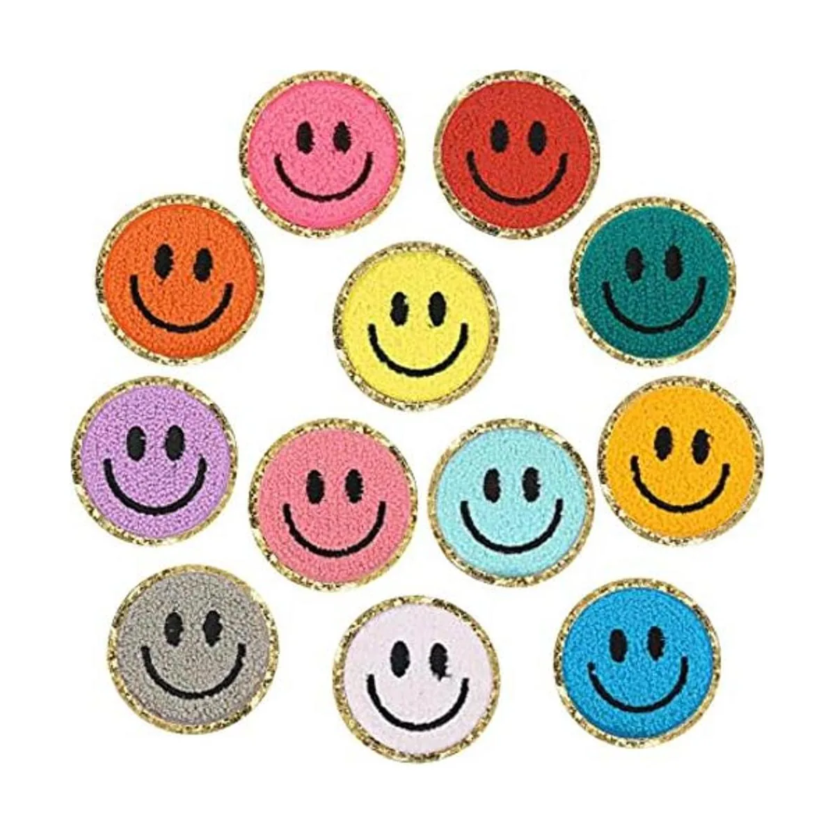 12 parches de felpilla para planchar con cara sonriente_1