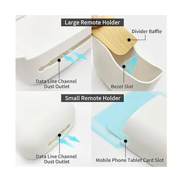 Juego de soporte de pared para control remoto organizador_4