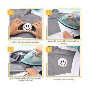 12 parches de felpilla para planchar con cara sonriente_5
