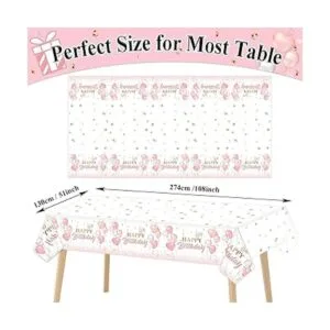 Mantel de 3 piezas de oro rosa para decoración de_2