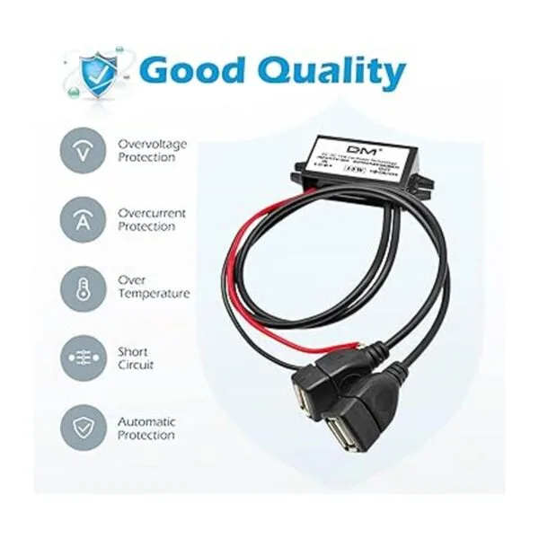 Aideepen Adaptador de 12 V a USB adaptador de 12 V a USB_2