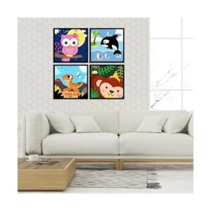 4 Pack DIY Paint by Numbers for Kids Ages 48 Paint by_4