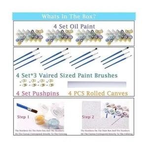4 Pack DIY Paint by Numbers for Kids Ages 48 Paint by_7