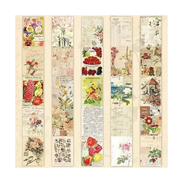 Kit de suministros de diario vintage de 537 piezas con_4