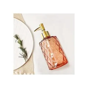 YCWF Dispensador de jabón de vidrio para baño dispensador_7