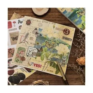Kit de suministros de diario vintage de 537 piezas con_5