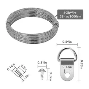 ROBUST Juego de 91 piezas para colgar fotos ganchos de_7