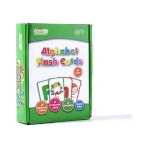 ZazzyKid Tarjetas flash del alfabeto para niños enseña_6