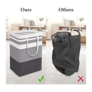 StorageRight Canasta de lavandería plegable grande con_5