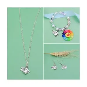 50 dijes colgantes de plata antigua de graduación de_5