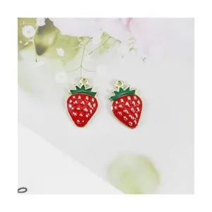 XQingmei Colgante de fresa de color para manualidades con_3