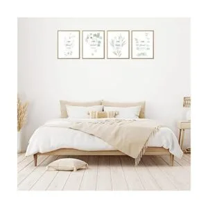 HoozGee Arte de pared de plantas botánicas motivacionales_5