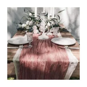Vitalizart Camino de mesa de gasa de 10 pies estilo_5