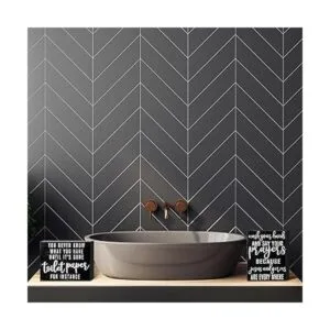 2 piezas de decoración de baño clásica con texto en_7