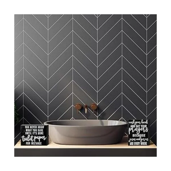 2 piezas de decoración de baño clásica con texto en_7