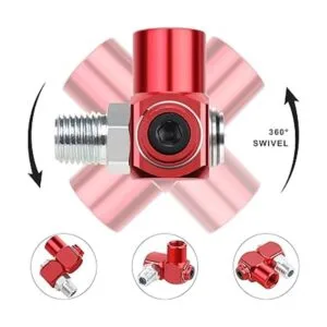 Hromee Conector de manguera de aire giratorio NPT de 360_2