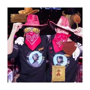 Western Cowboy Photo Booth Props Bandana Wild West Party_4
