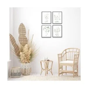 HoozGee Arte de pared de plantas botánicas motivacionales_6