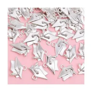 50 dijes colgantes de plata antigua de graduación de_4