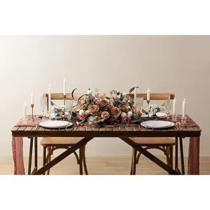 Vitalizart Camino de mesa de gasa de 10 pies estilo_4