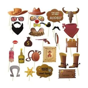 Western Cowboy Photo Booth Props Bandana Wild West Party_1