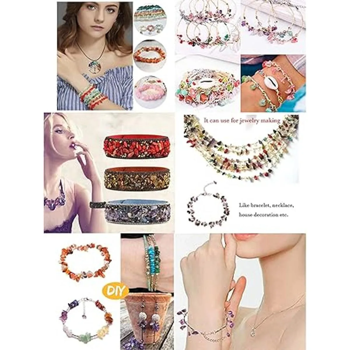 jodaying Cuentas sueltas de apatita azul natural de 5 a_7